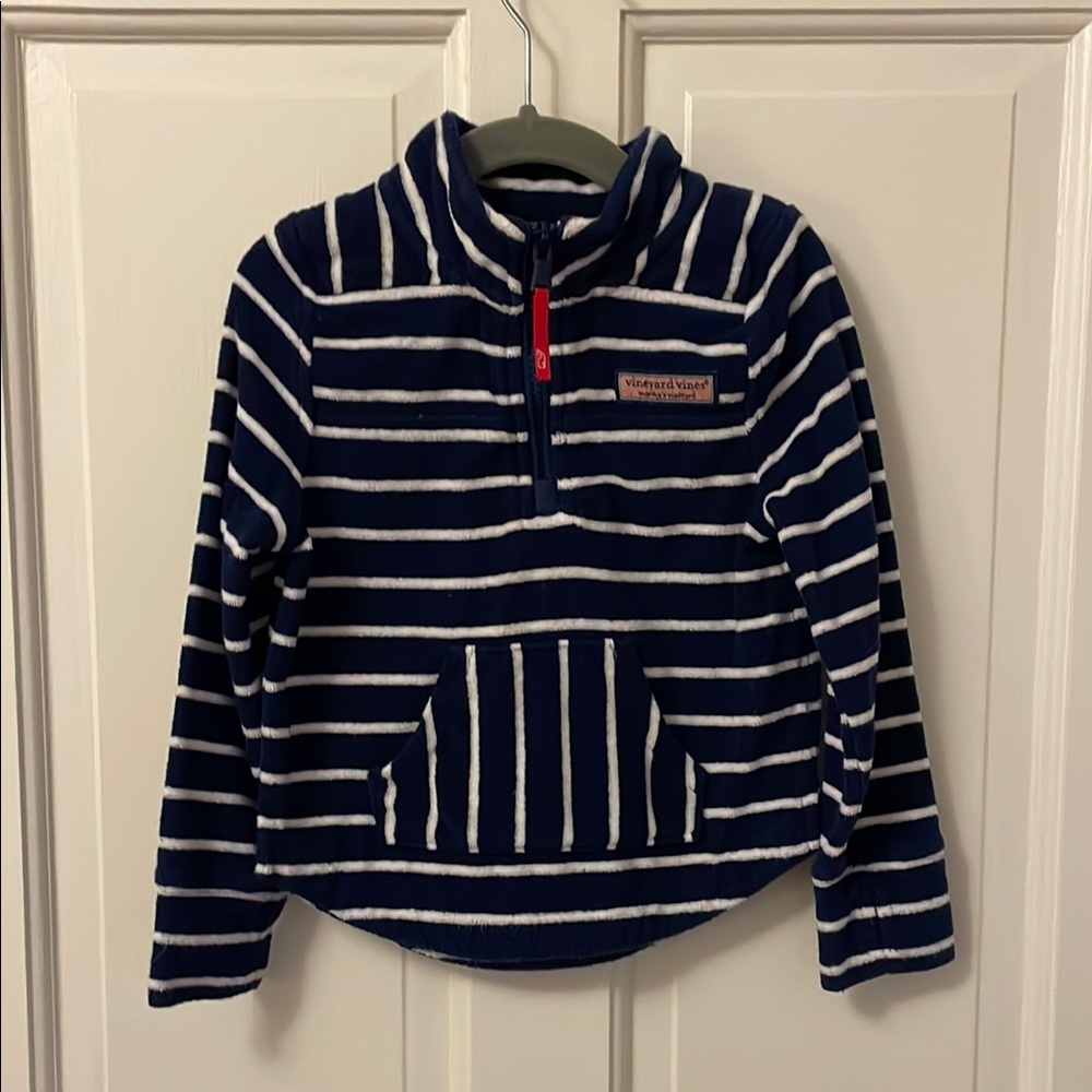 Navy Striped Kids Pullover